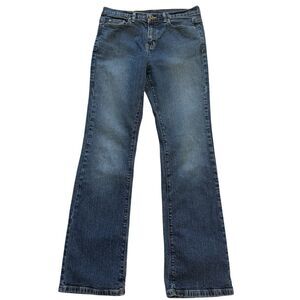 Jones Wear Sport Stretch Denim Jeans Bootcut Women's Size 4 Medium Blue Faded